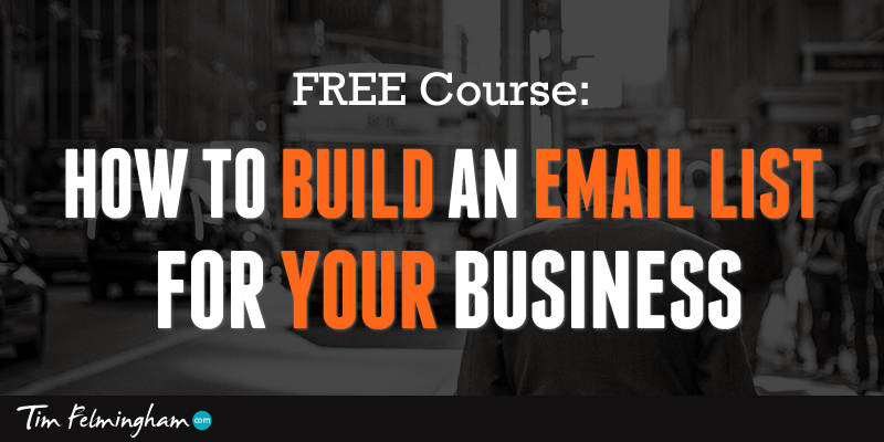 Free email list building course